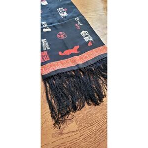 Vintage Silk Chinese Scarf